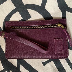 Portland Leather Adriana Pouch Plum